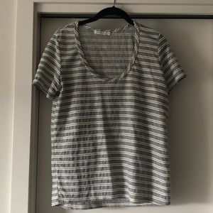 Which We Want Stripe U-Neck Tee